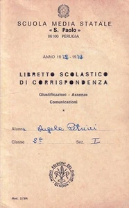 Libretto scolastico di corrispondenza 1972-1973 - scuola media s.paolo perugia - Picture 1 of 2
