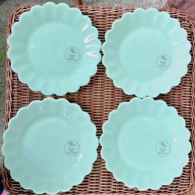 Platos de ensalada de belleza atemporal Pioneer Woman verde jade 4 nuevos con etiquetas 8,5" Foto 1 de 3