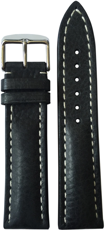 22x18 RIOS1931 para pulseira de relógio de carvão Panatime com fivela para Breitling - Imagem 1 de 1