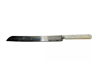 Vintage Sheffield Treasure Masters SS 12 1/4”Bread Cake Knife 8” Serrated Blade - Picture 1 of 2