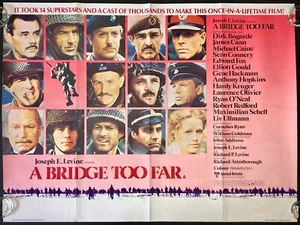 A Bridge Too Far ORIGINAL Quad Movie Film Cinema Poster Michael Caine 1977 - Imagen 1 de 8