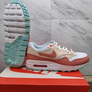 Nike Air Max 1 GS Red Stardust Guava Ice GS SZ 5.5Y Womens 7 Sneakers DZ3307-101 - Picture 1 of 12