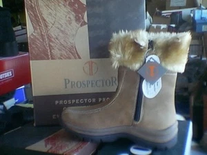 Neu Prospector Shavano 78486 hellbraune Damen-Lederstiefel 9M mit Fell - Bild 1 von 7