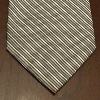 Corbata de cuello vintage azul Claiborne 100 % seda importada para hombre hecha en China Foto 1 de 4