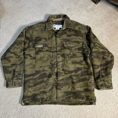 Columbia Gallatin Range Wool Blend Jacket Outfitter Camo Large - Image 1 of 4