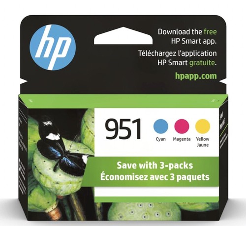 HP 951 OEM Color Ink Cartridges Exp August 2020 | eBay