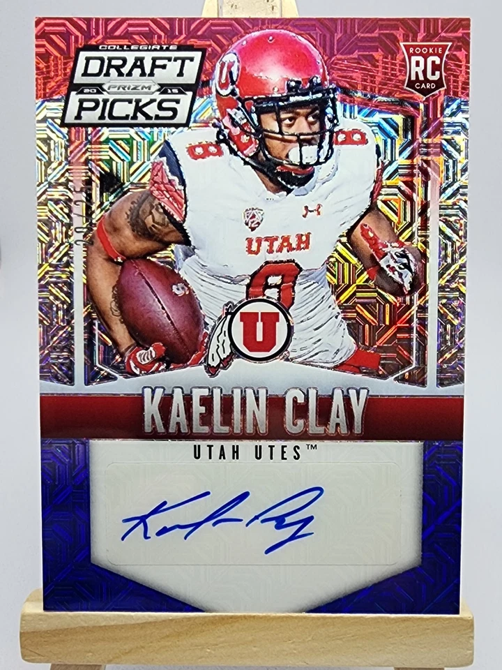 Kaelin Clay 2015 Panini Prizm DP Autographs Red White Blue Mojo #249 /25 RC - Image 1 of 4