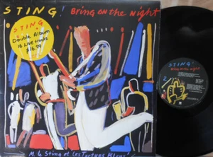 Sting ORIG OZ 2LP Bring on the night EX '86 A&M RML55018 Police Alt Rock - Picture 1 of 1