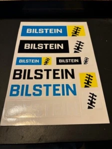 Bilstein Shock Absorbers OEM 9PC Sticker Sheet - Picture 1 of 1
