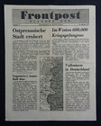 WW2 ALLIED PROPAGANDA LEAFLET to GERMAN TROOPS entitled "FRONTPOST" (Oct 1944)