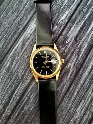 Reloj Hombre Dufonte Diamante Acanalado Fecha Nuevo Correa y Bate Foto 1 de 4