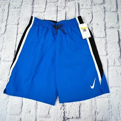 NEW Nike Men's Small Core Contend 8” Volley Swim Shorts Trunks NESSC602 Blue - Image 1 of 4
