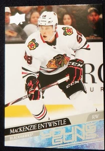 MacKenzie Entwistle Upper Deck Young Guns rookie card 471 2020 21 NHL Blackhawks - Picture 1 of 2
