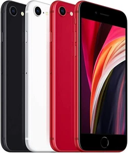 Apple iPhone SE 2nd Gen 64GB 128GB 256GB Black White Red (Unlocked) - Acceptable - Picture 1 of 11