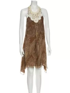 Haute Hippie Women's Dress Mini Embroidered Neck Stone Size XS 0-2 NEW - Picture 1 of 3