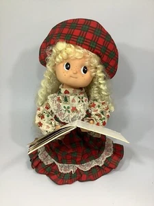 Vintage Telco Motionette Christmas Caroler Animated Girl Figure Doll 13.5” AS IS - Picture 1 of 7