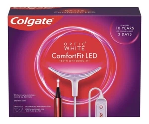 Colgate Optic White ComfortFit LED Teeth Whitening Kit with LED Light Exp 07/25 - Picture 1 of 3