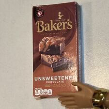 Food Accessory Baker's Chocolate (toy) For Barbie size dolls.1/6 scale. Diorama.