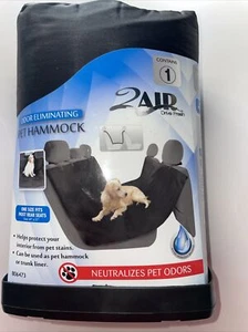 2Air Drive Fresh Pet Olor Elimanting Negro Asiento Trasero Coche Hamaca Revestimiento Maletero - Imagen 1 de 6