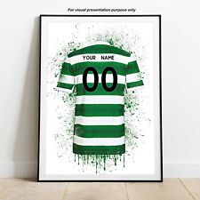 Personalised Celtic  Football Shirt Print