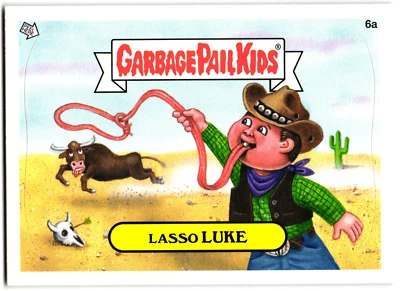 Lasso Luke 2012 Garbage Pail Kids Brand-New Series 1 Parody Exact Card Shown - Image 1 of 2
