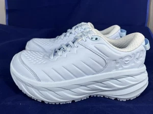 Hoka W Bondi SR Women's Size 6 1100521 ICW Slip Resist Leather Sneakers - Picture 1 of 10