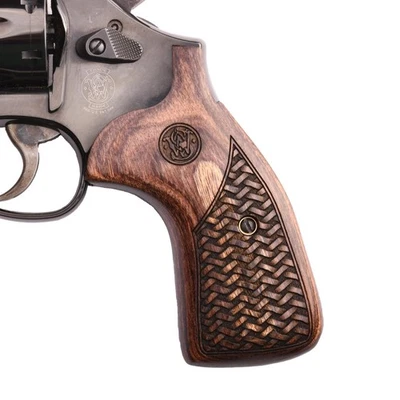 Altamont Real Wood Conversion Grips for S&W K & L Round Butt Revolvers � Alta... - Image 1 of 4