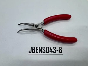 Snap-on Tools RED Soft Grip 5-1/2" 45° Bent Needle Nose Precision Pliers P91355A - Picture 1 of 8