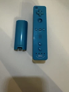 Nintendo OEM Motion Plus Wii Mote Telecomando Blu Controller Ufficiale RVL-036 - Foto 1 di 7