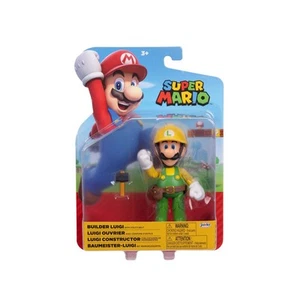 Figura de acción Jakks Super Mario Builder Luigi con cinturón utilitario (Wave 44) 4 pulgadas - Imagen 1 de 5