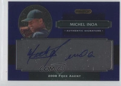 2008 Razor Signature Series Metal Auto Blue Michel Inoa #AU-MI Auto - Image 1 of 2