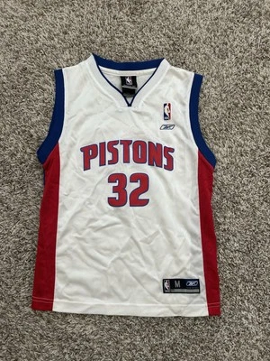 Camiseta para niños Detroit Pistons Reebok Hamilton 32 talla M 10-12 Foto 1 de 4