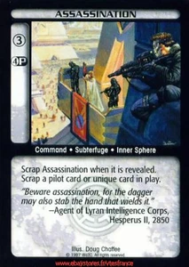 Assassination [Counterstrike] ENG Battletech TCG - Foto 1 di 2