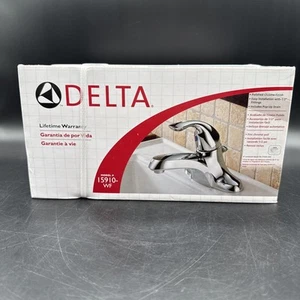 Delta Classic Single Handle Lever Faucet w/Popup in Chrome (15910-WF) NOS Sealed - Picture 1 of 7