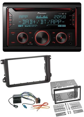 Pioneer 2DIN DAB MP3 Bluetooth USB CD Autoradio für Skoda Praktik Superb Yeti - Bild 1 von 4