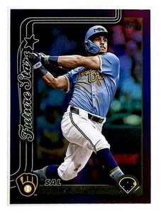 2025 Topps Purple Foil Sal Frelick 128/250 Milwaukee Brewers #651 - Picture 1 of 2