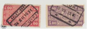 Belgium Stamps Scott #Q162 & Q163A, Used - Picture 1 of 1