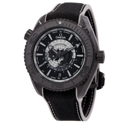 Omega Seamaster World Time Automatic Black Dial Men's Watch 215.92.46.22.01.007 - Image 1 of 3