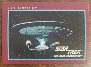 U.S.S. Enterprise - 1991 Impel Star Trek 25th Anniversary Card #90 Starship - Picture 1 of 2