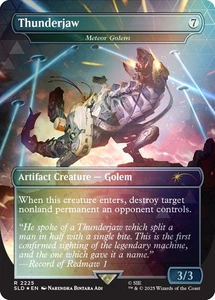 🌟 Thunderjaw Meteor Golem FOIL PlayStation 🎮 SL MTG PRESALE 🌟 - Picture 1 of 1