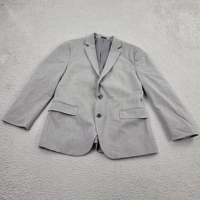 JF J. Ferrar Blazer Mens 40S Performance Gray Slim Pocket Suit Jacket Sport Coat - Image 1 of 4