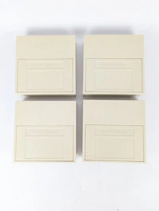 Set 4 Vintage Flip 'n' File 10 Portable Folding 5.25" Floppy Disk Storage Case - Picture 1 of 5