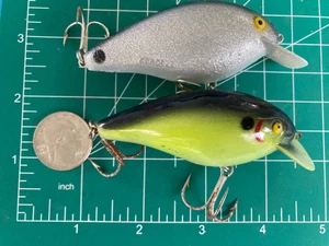 Vintage Posten 2 Cotton Cordell Big O CRANKBAITS ANGELKÖDER VINTAGE GLITZER MIX - Bild 1 von 8