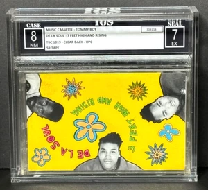 DE LA SOUL 3 Feet High and Rising SEALED 1989 GRADED U.S. CASSETTE - Picture 1 of 7