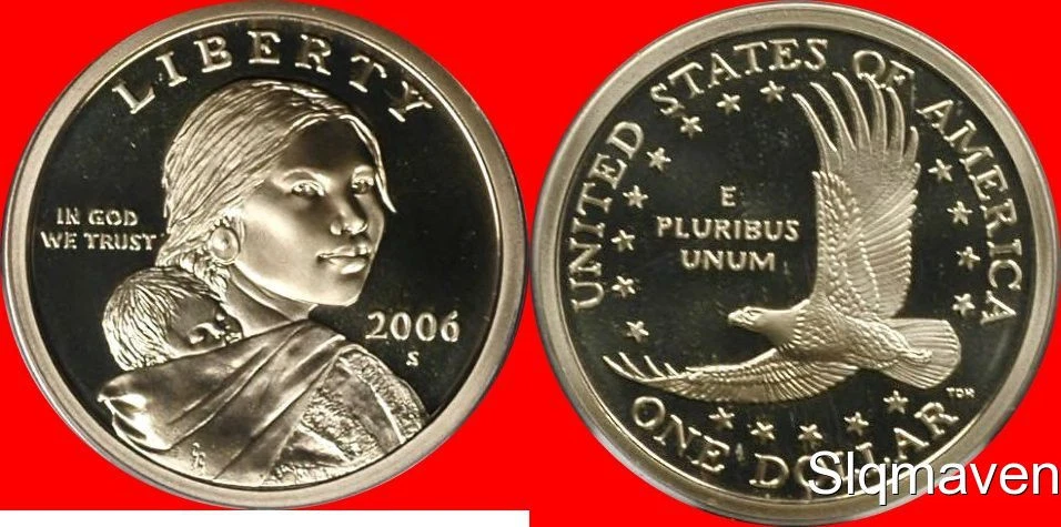 2006 S Sacagawea Dollar Deep Cameo Gem Proof  - Image 1 of 1