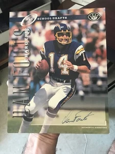 Dan Fouts 1997 LEAF SIGNATURE NFL OLD SCHOOL 8X10 PHOTO AUTOGRAPH CARD AUTO SP - Picture 1 of 1