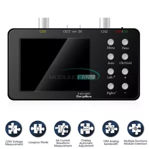 Dual Channel Digital Oscilloscope 220V 6A 10MHZ Signal Generator 3.2" LCD - Picture 1 of 16