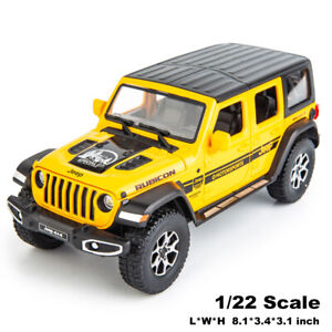 1:22 Jeep Wrangler Rubicon SUV Diecast Model Car Toy Collection Sound&Light Gift