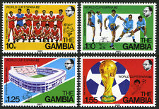 Gambia 443-446, Mi 441-444, Mnh. Calcio, Coppa Del Mondo, Spain.team, Giocatori,
