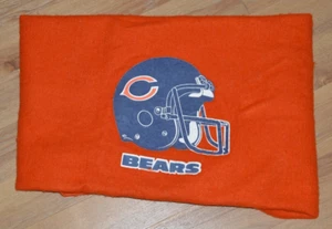 Rare Vintage 1980s Chicago Bears Orange Blanket Stadium Throw NFL USA Football - Picture 1 of 4